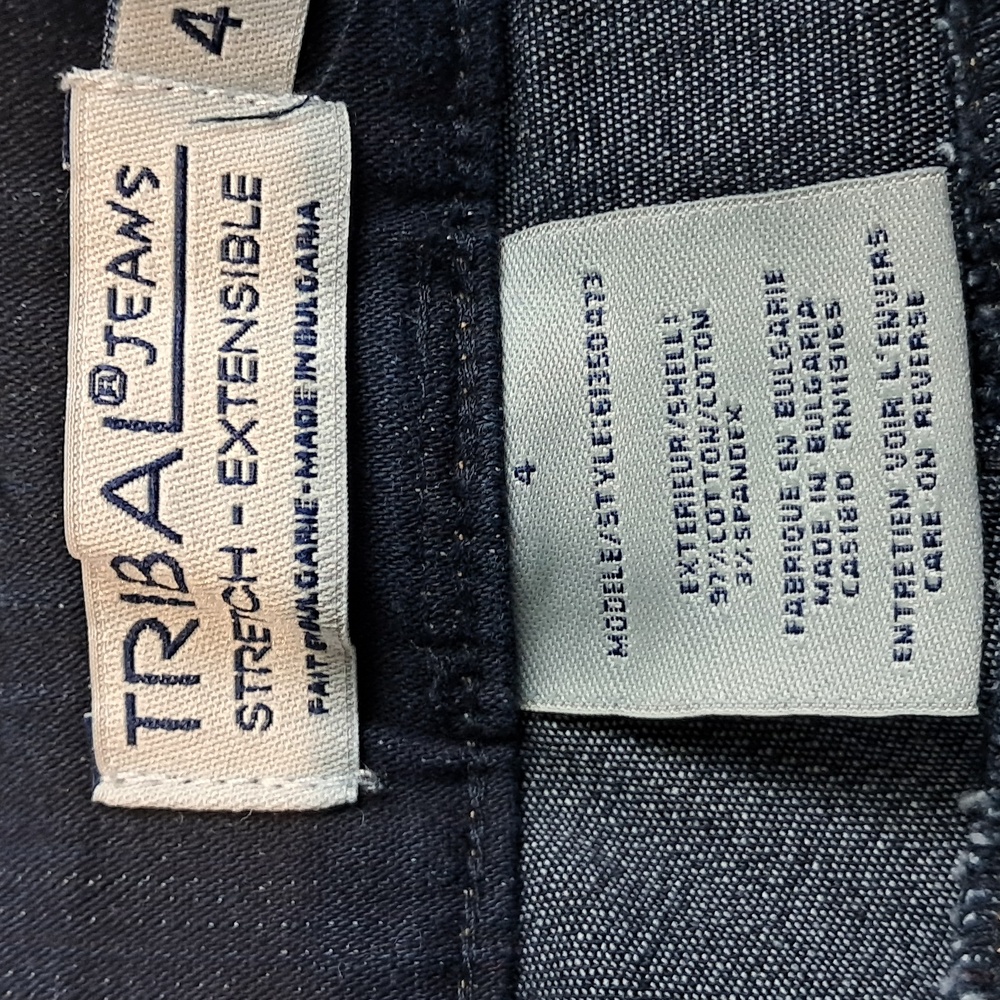 Tibal Favorite Jean Stretch Extensible Jeans. Size 4.‎ Dark Wash. - Picture 5 of 12